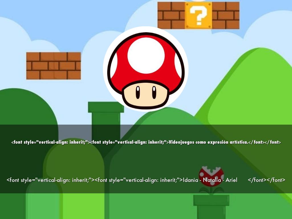 <font style="vertical-align: inherit;"><font style="vertical-align: inherit;">Videojuegos como expresión artística.</font></font>