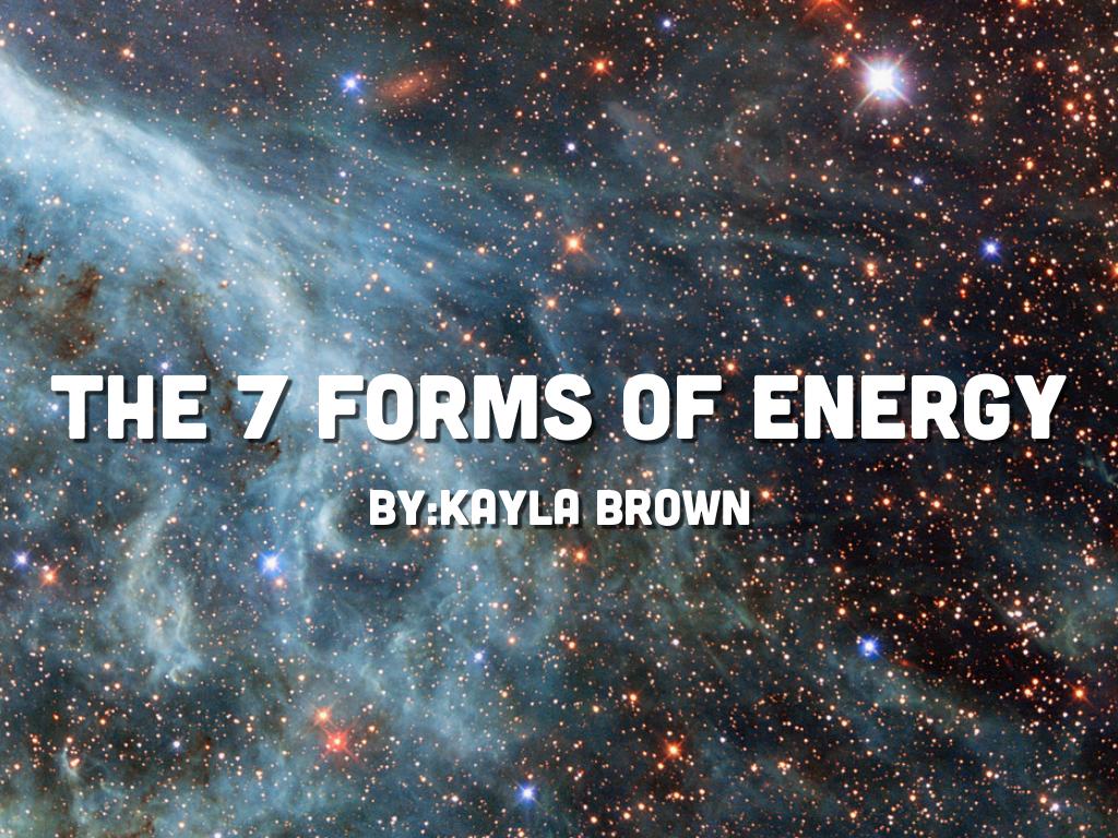 Forms Of Energy