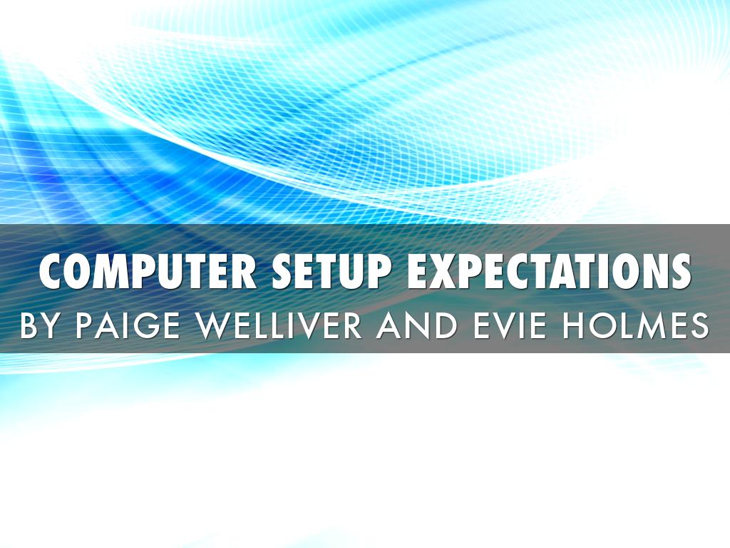 Computer Set Up 
