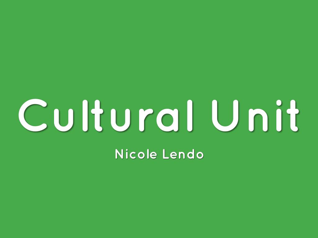 Cultural Unit