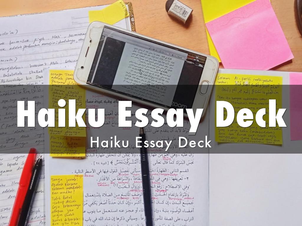 Haiku Essay Deck