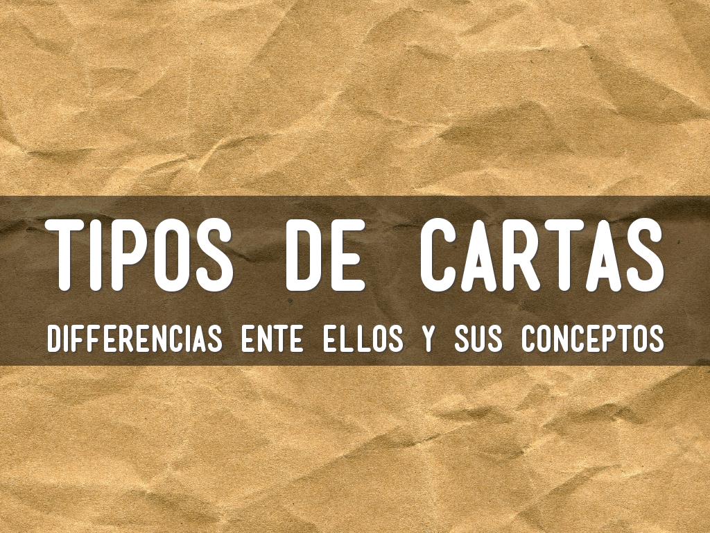 Tipos De Carta 