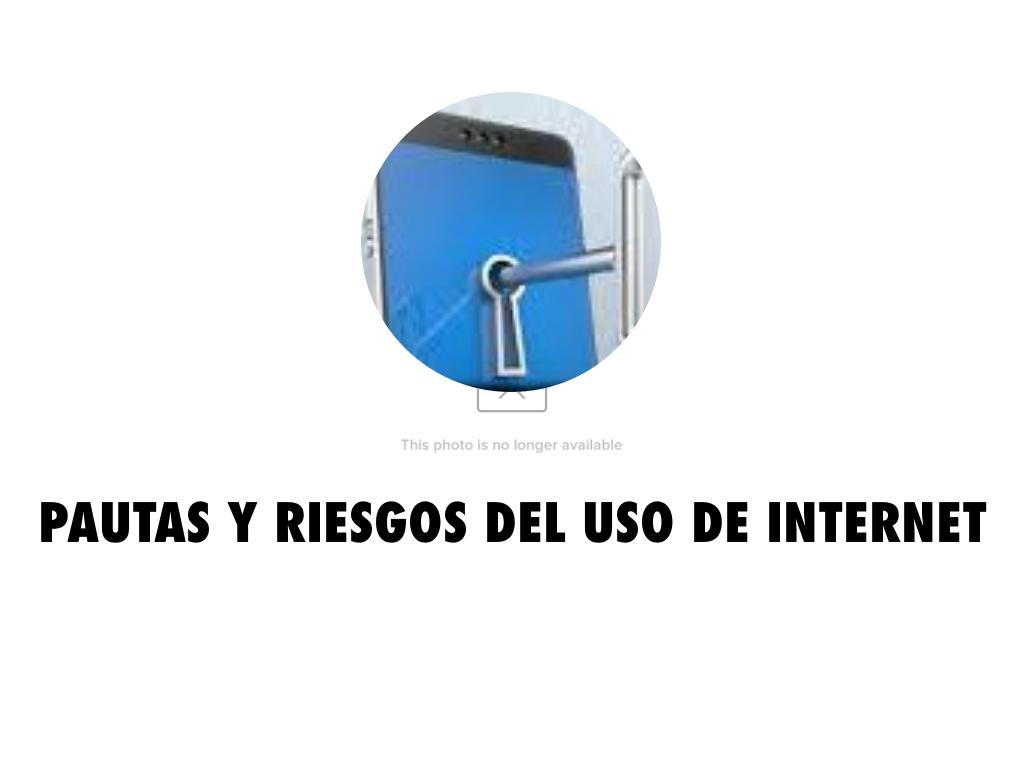 PAUTAS Y RIESGOS DEL USO DE INTERNET