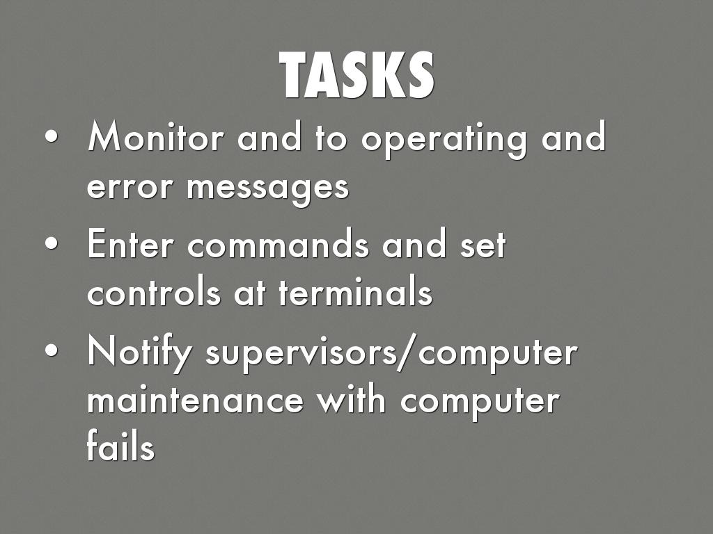 IT Computer Operators by Elizabeth Murillo