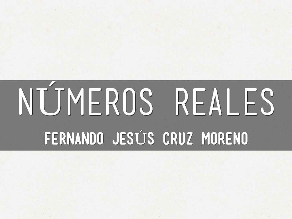 Numeros Reales