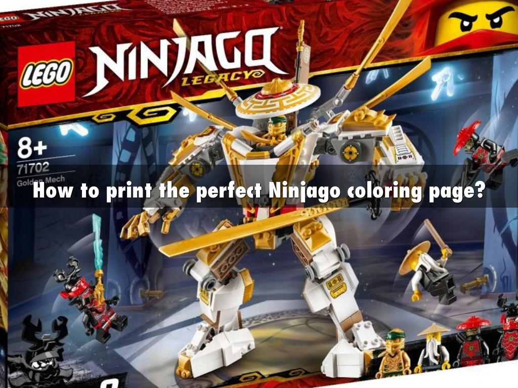 How to print the perfect Ninjago coloring page?