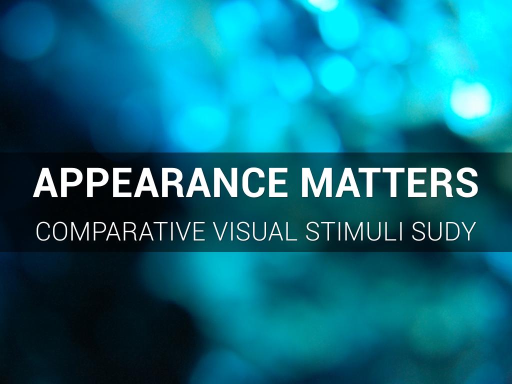Appearance Matters