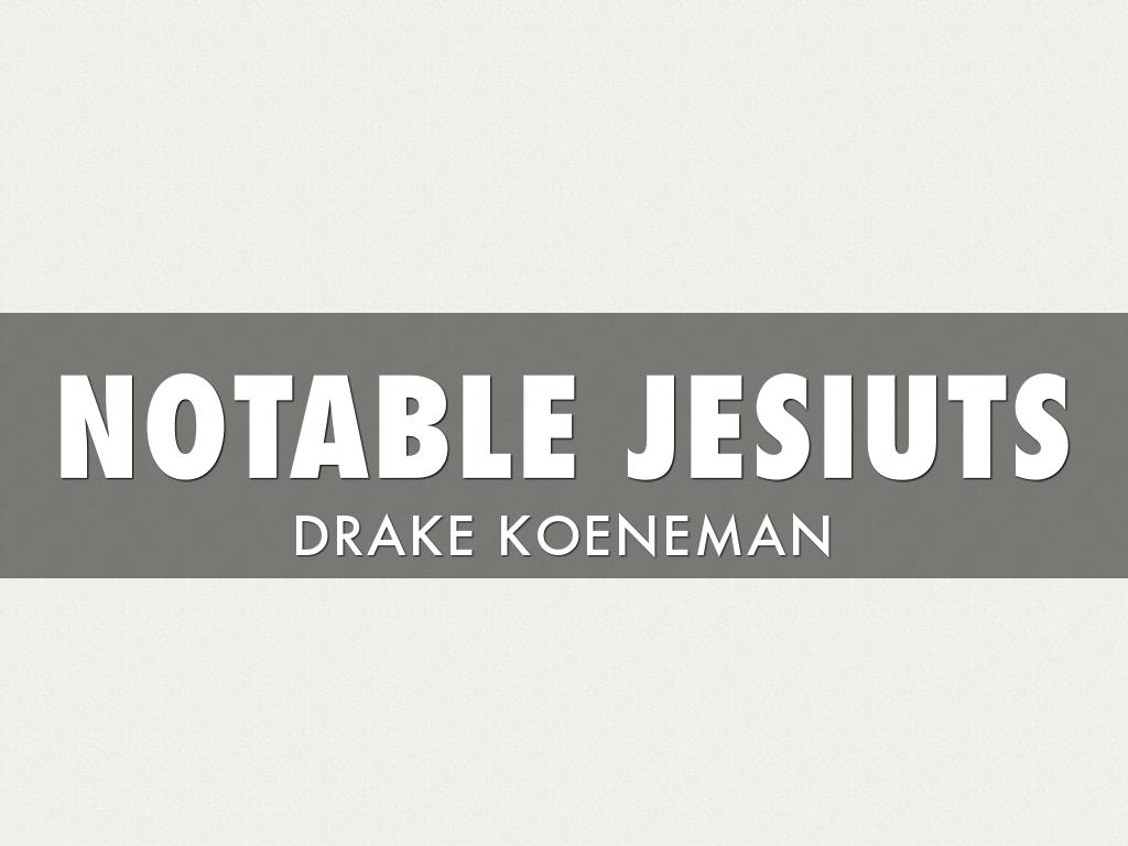 Notable Jesuits