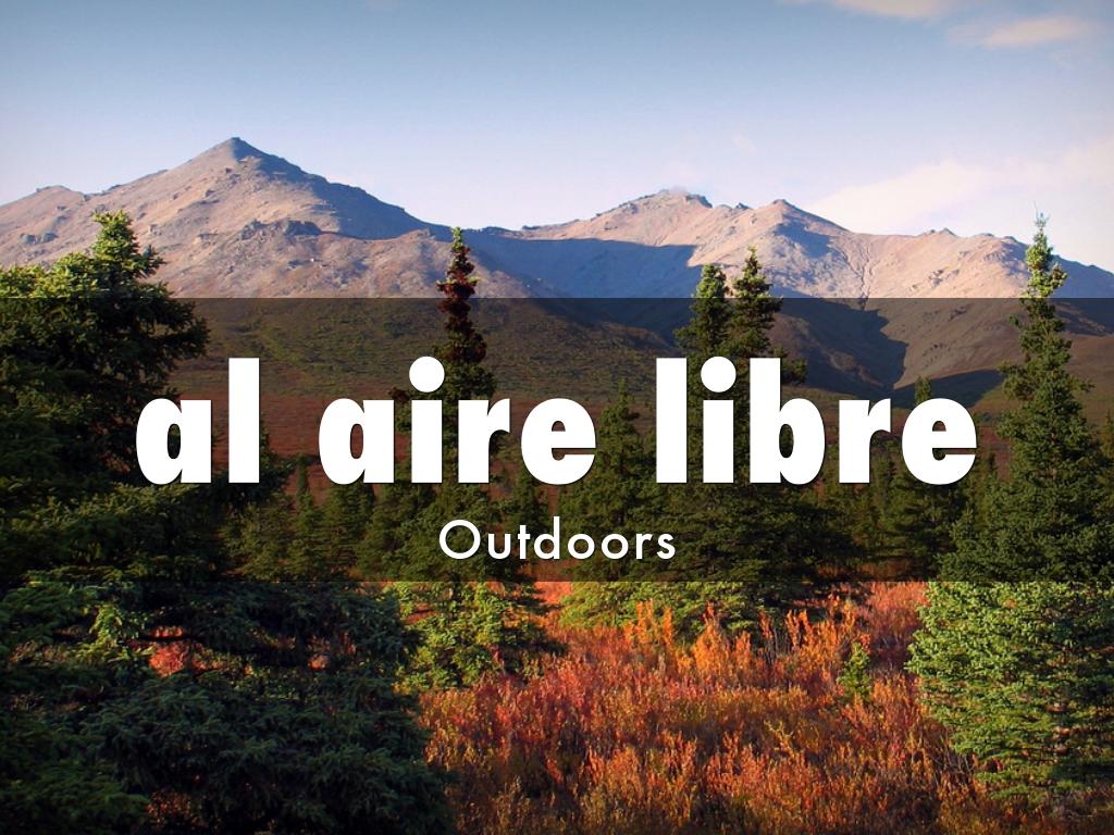 al aire libre
