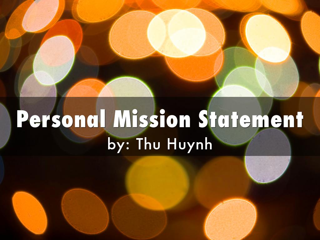 Personal Mission Statement