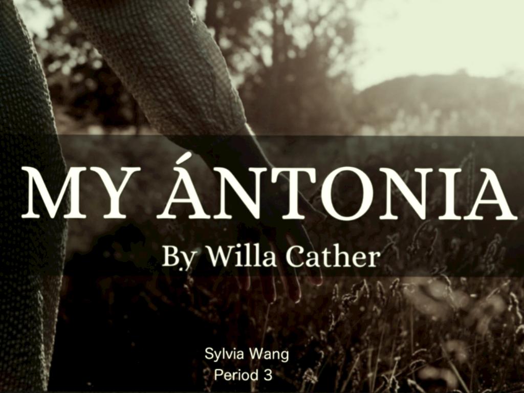 Activity 2:my Antonia
