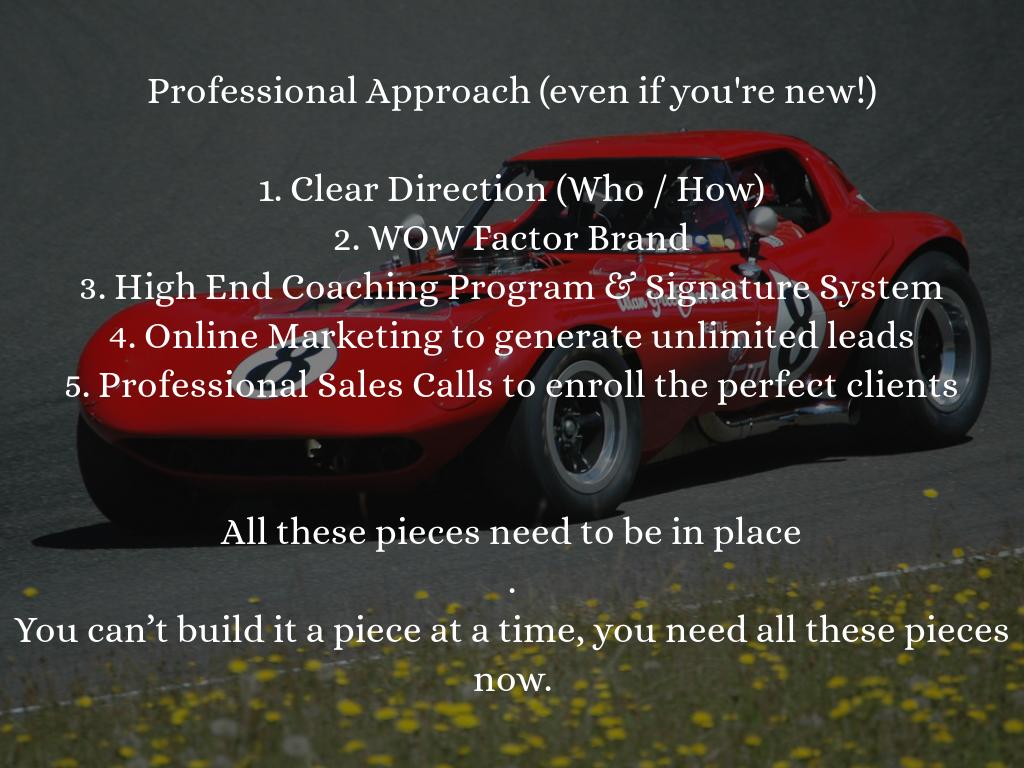 The 5 Steps to attract High End Coaching Clients,