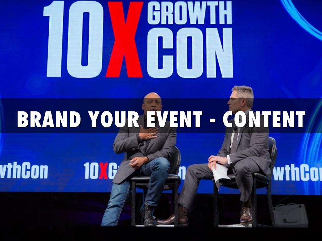 BRAND YOUR EVENT - CONTENT