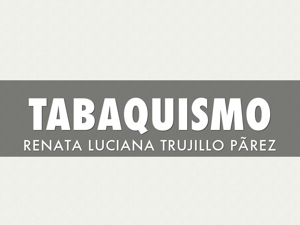 Tabaquismo 