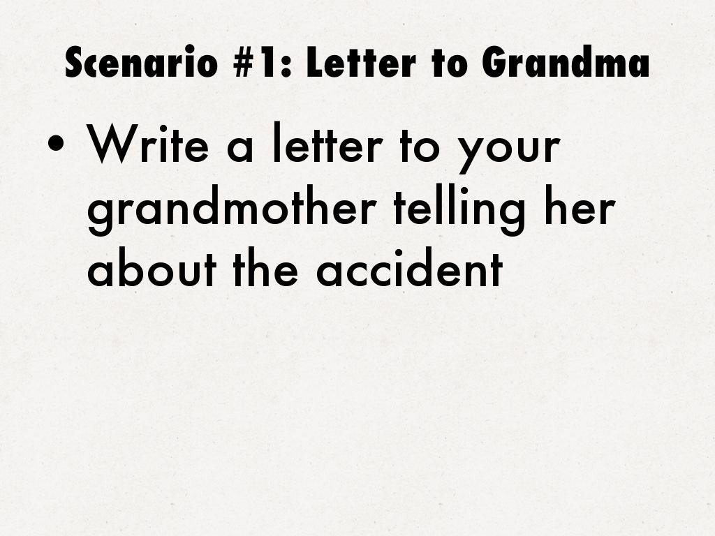 Write A Letter To Your Grandmother Asking About Her Health WITDA Week 6 Fall 2017 by Jessica Ngo