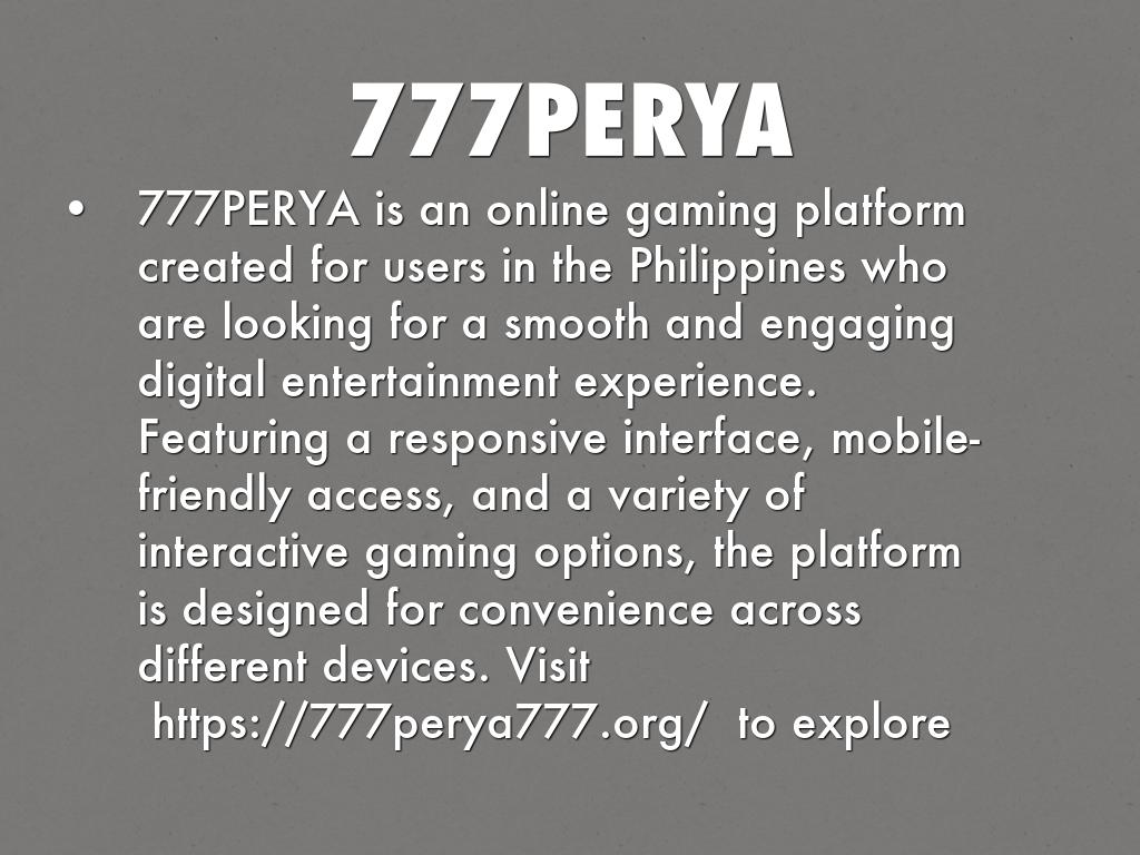 777PERYA