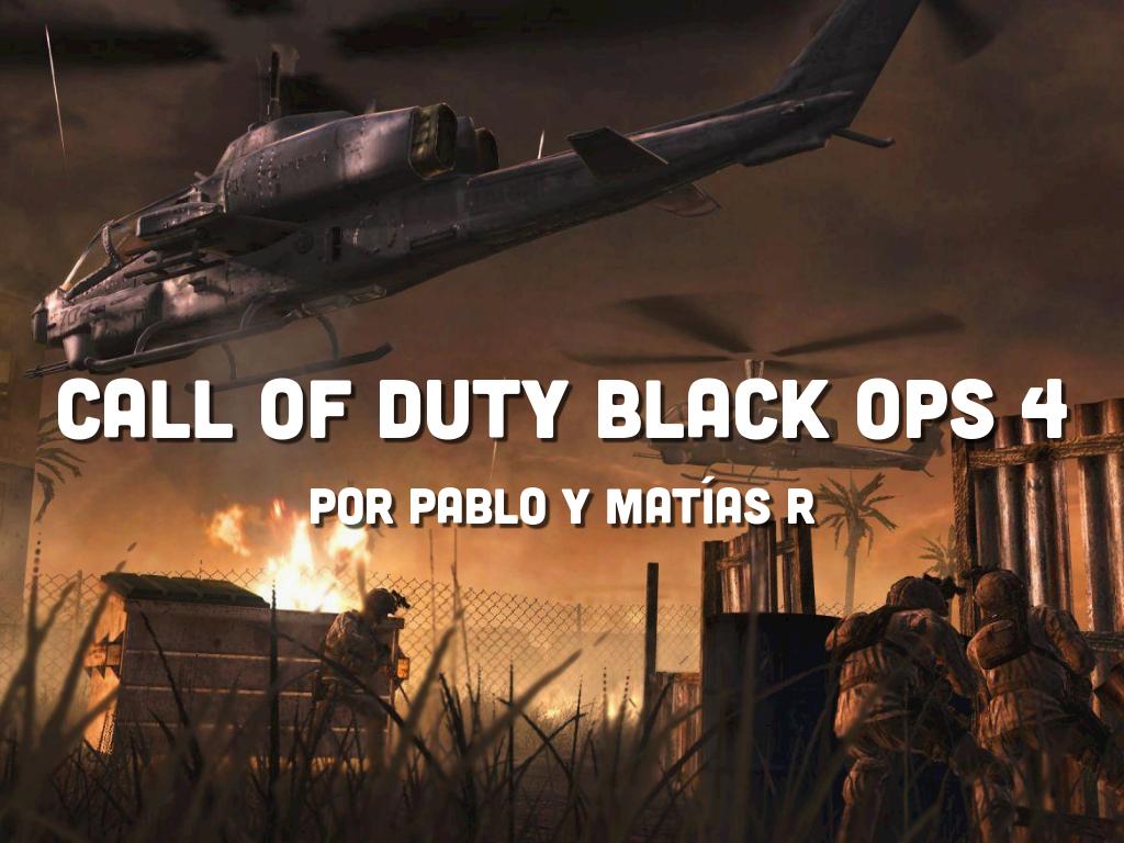 CALL Of DUTY Black Ops 4