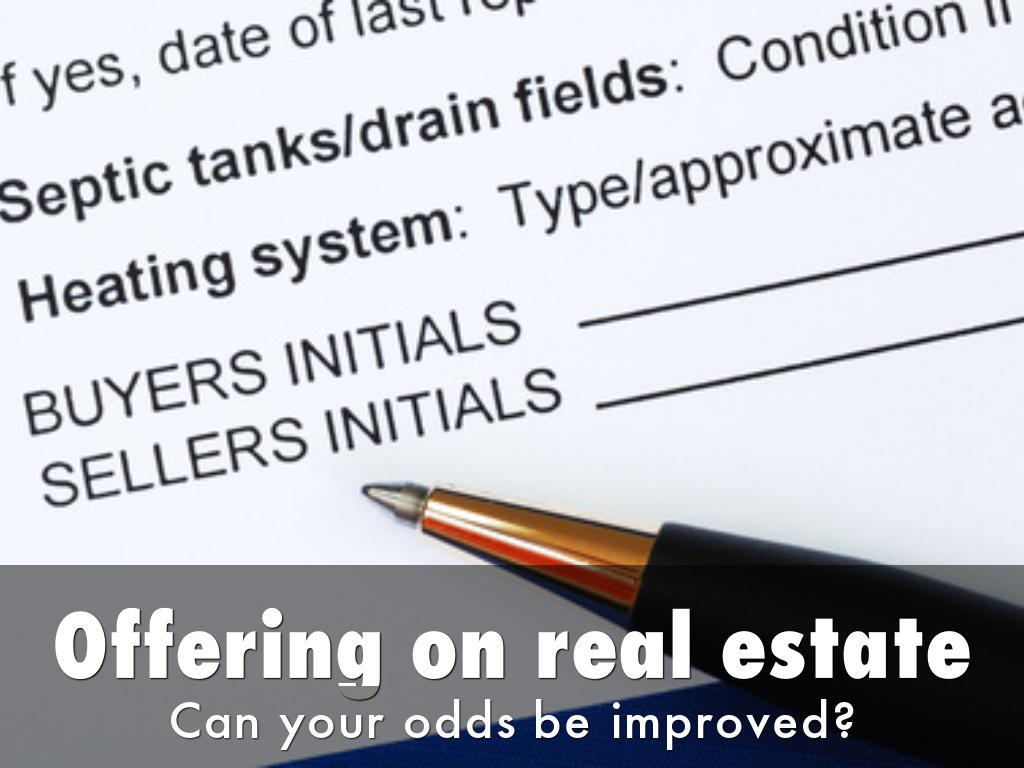 Offering on real estate in VA,DC,MD