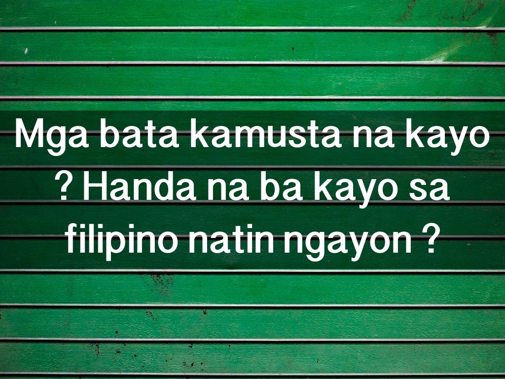 Filipino Lesson