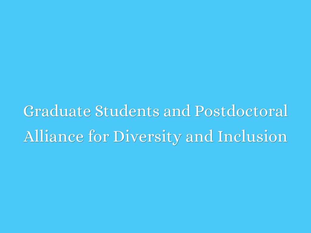 Graduate Students and Postdoctoral