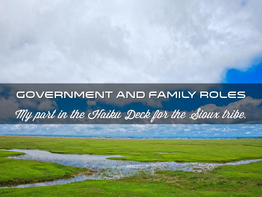 Sioux government and family roles
