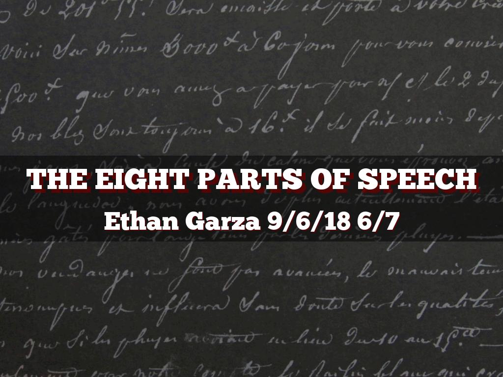 Copy of The Eight Parts Of Speech