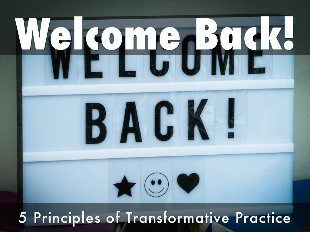 Welcome Back!