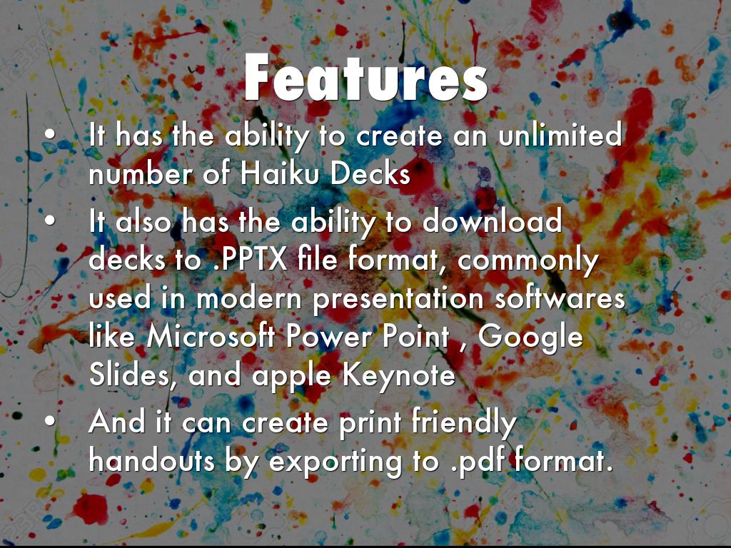 HAIKU DECK by Jake Zyrus