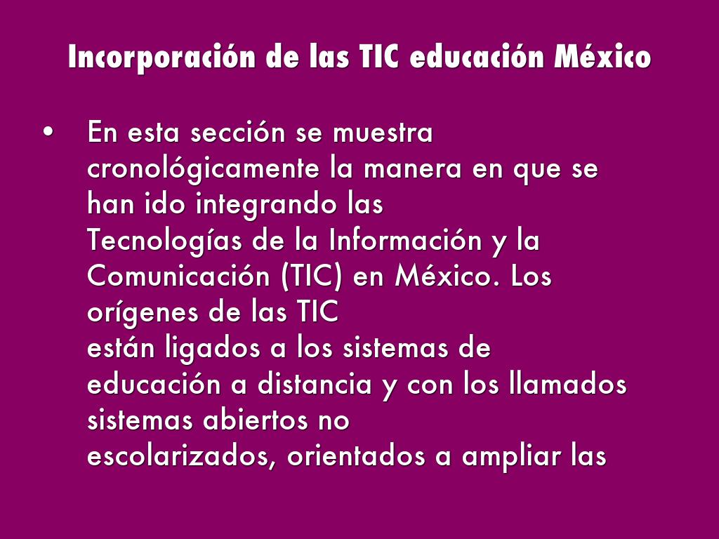 Integración TIC en México by daanii_hdz