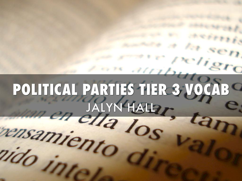 Political Parties Vocab 