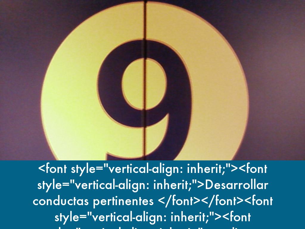 Desarrollar conductas apropiadasmediante desvanecimiento