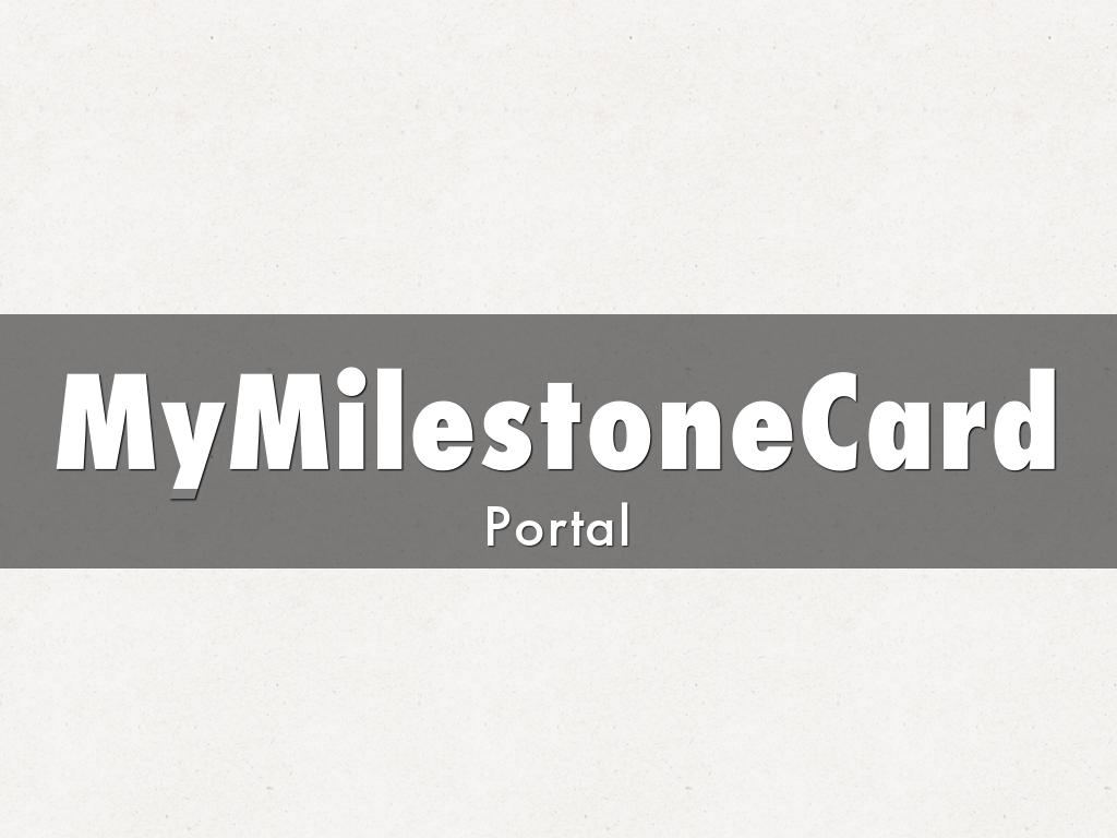 MyMilestoneCard