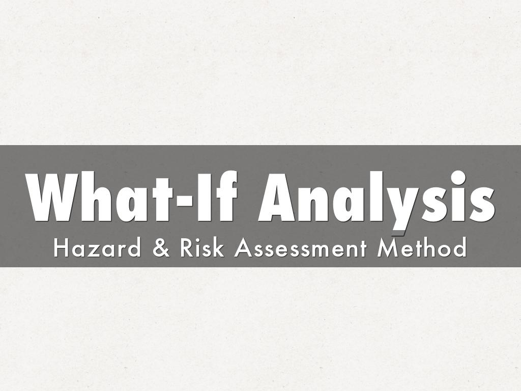 What-If Analysis