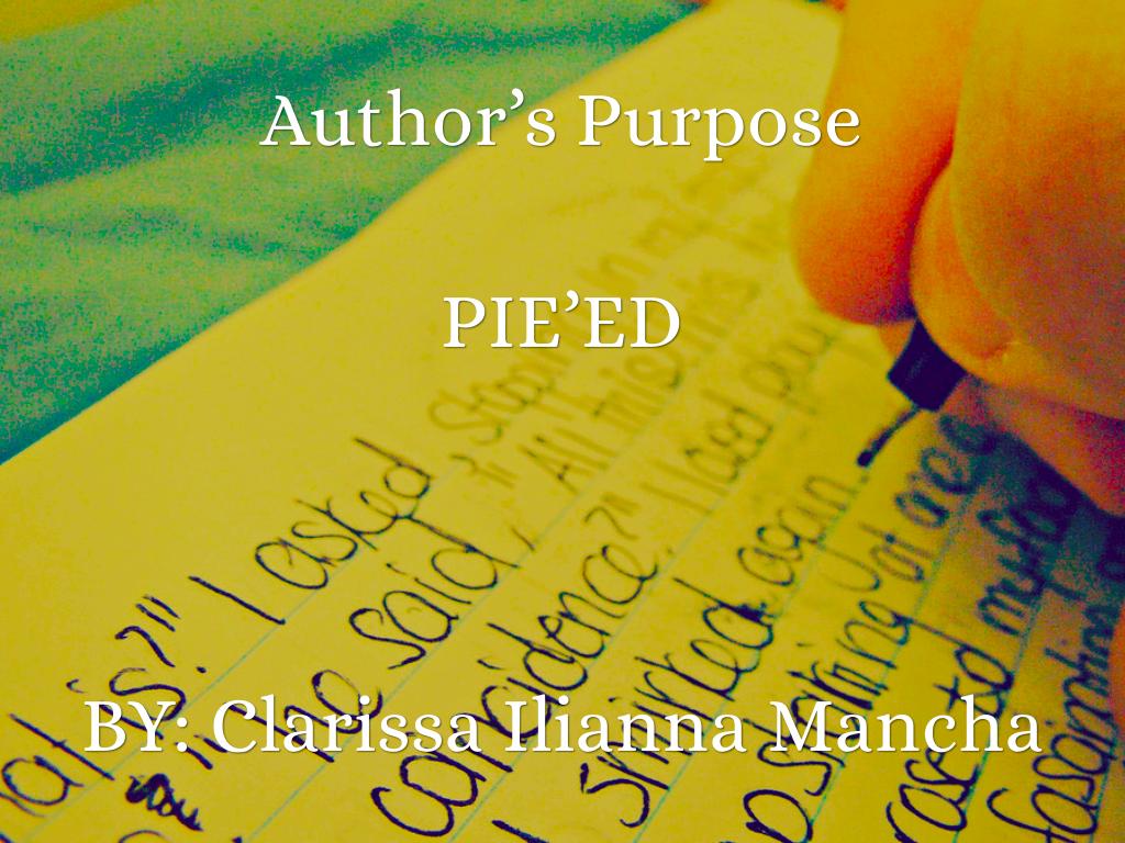Author’s Purpose 