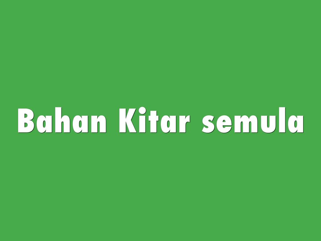 Bahan Kitar semula