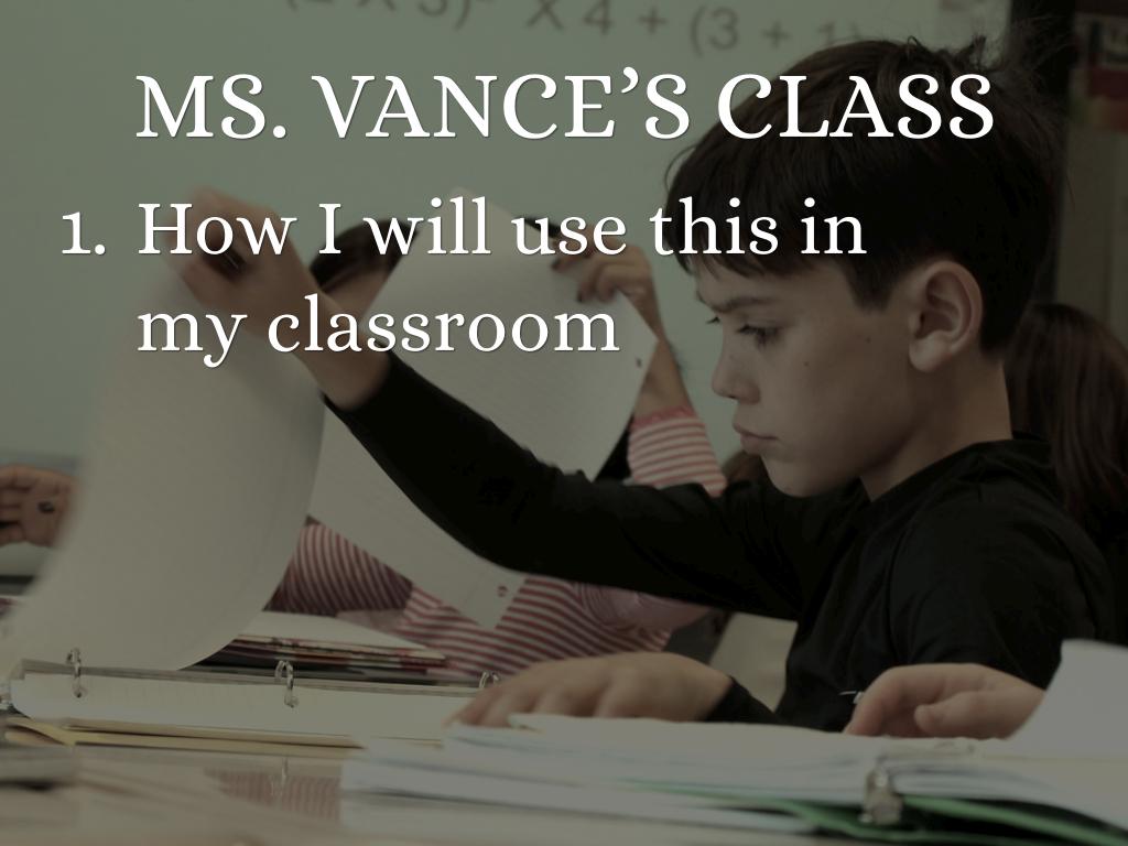 ms. vanceâs class