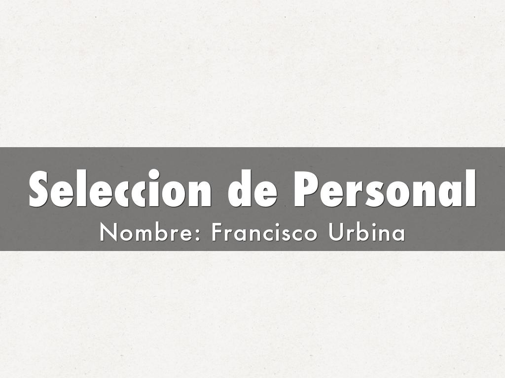 Seleccion de Personal