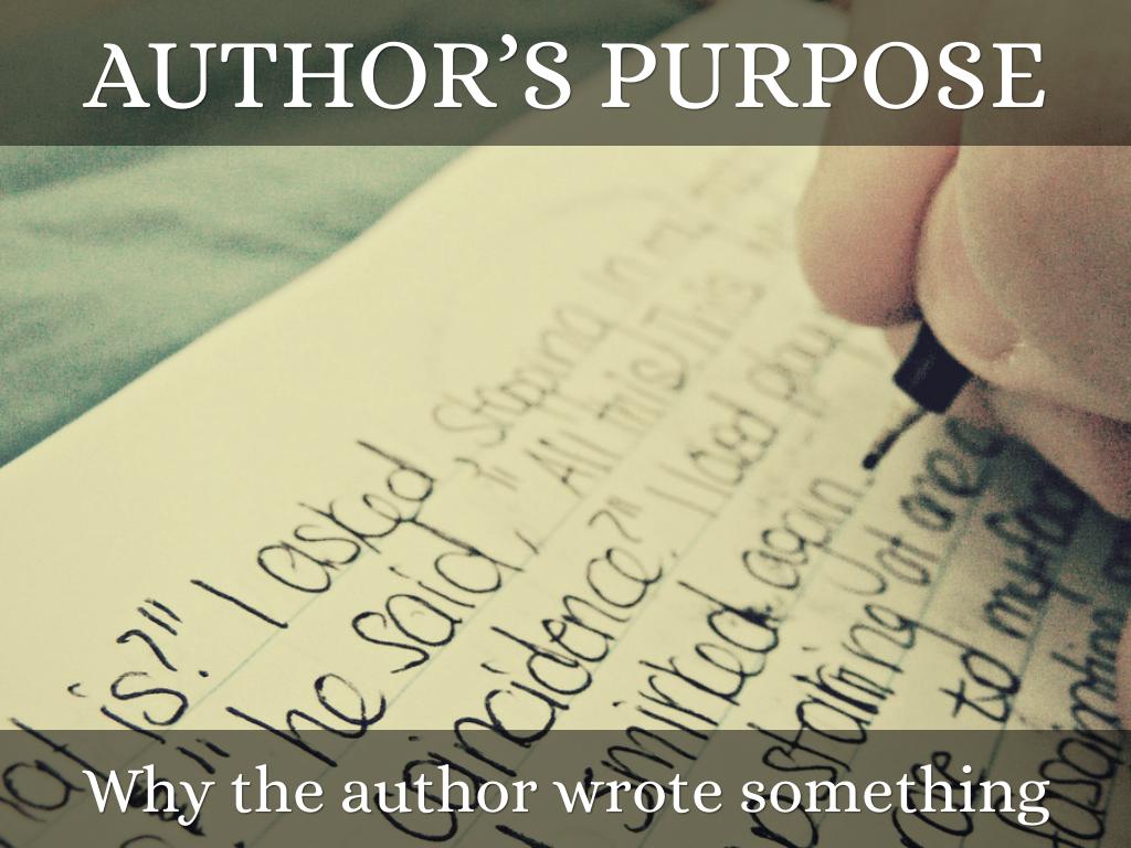 Author’s Purpose