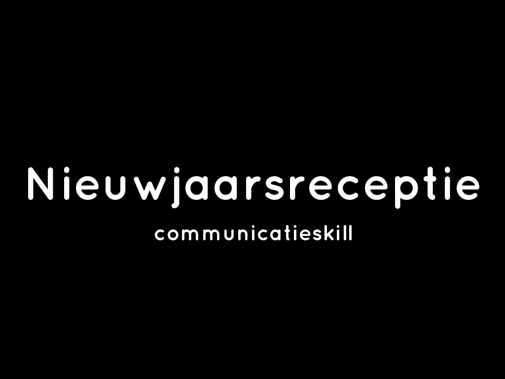 Nieuwjaarsreceptie