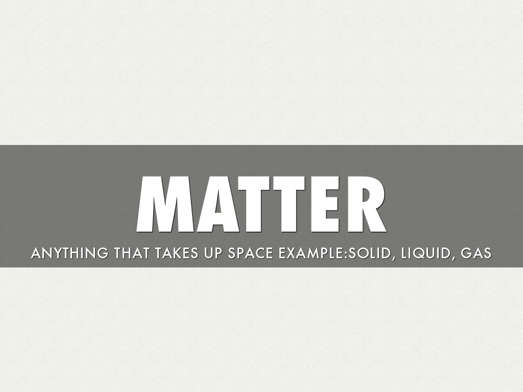 Properties Of Matter