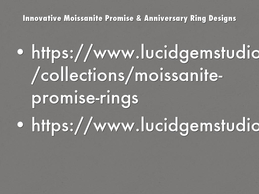 Innovative Moissanite Promise & Anniversary Ring Designs