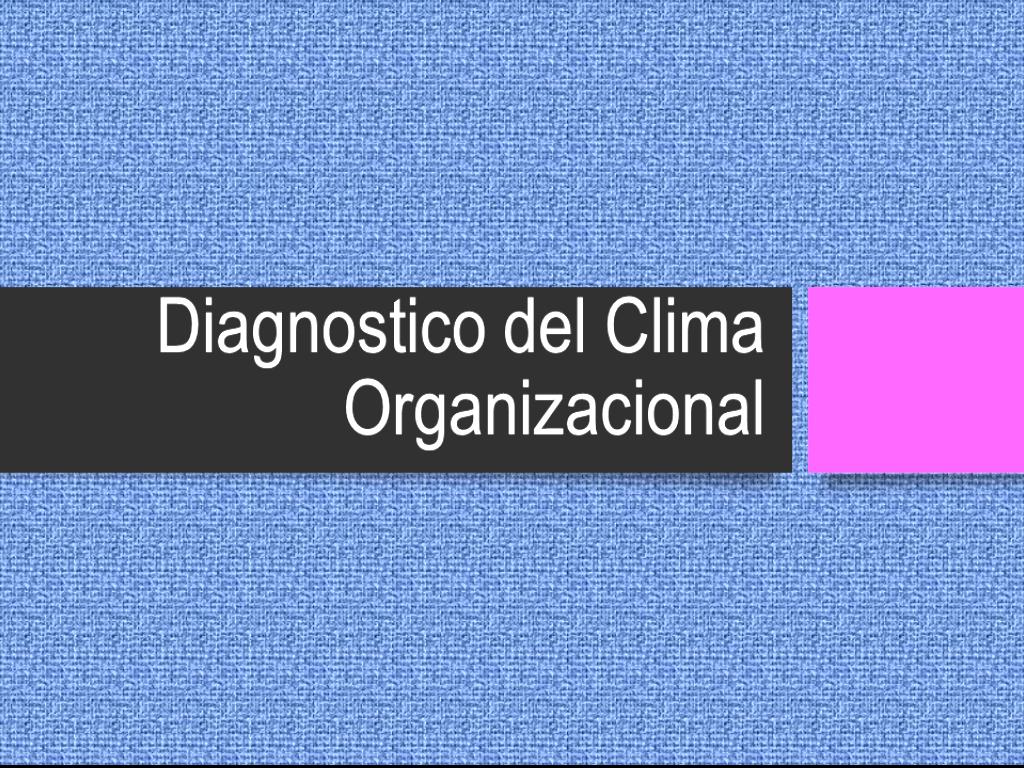 Diagnostico del Clima Organizacional