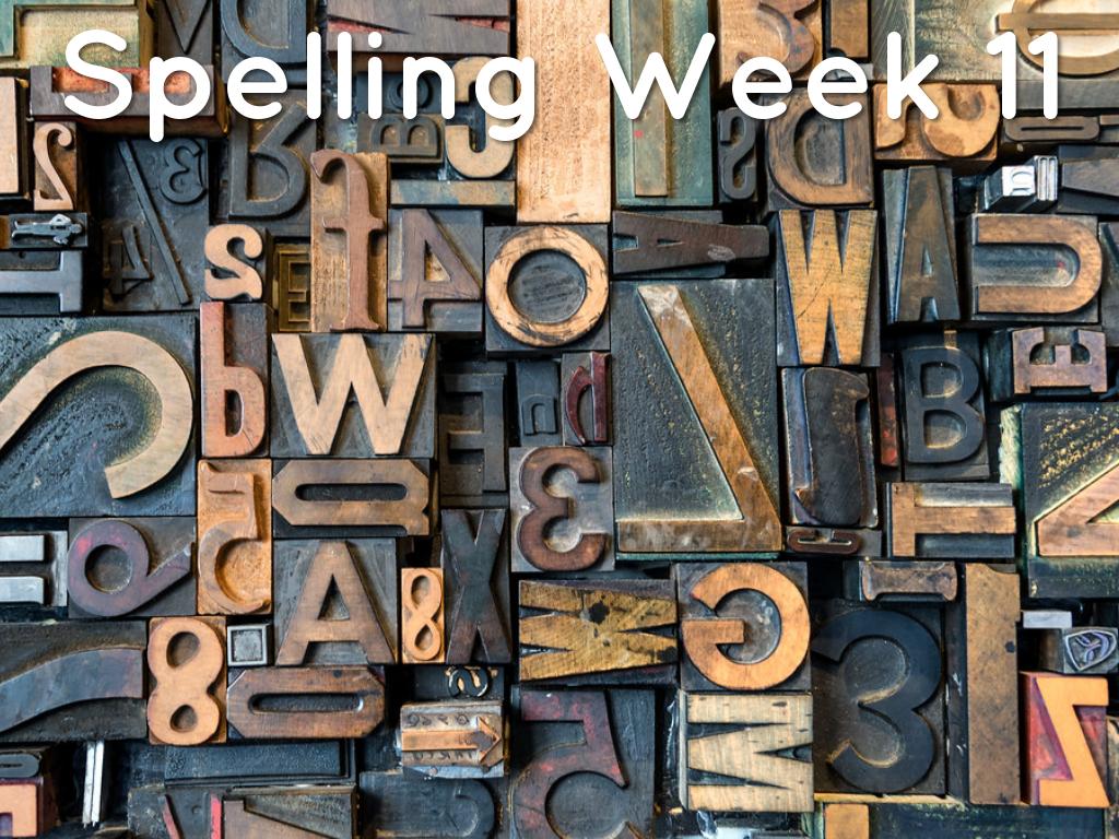 Spelling Week 11