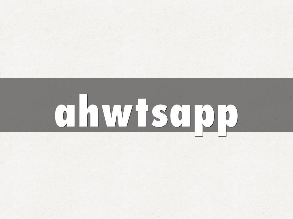 ahwtsapp
