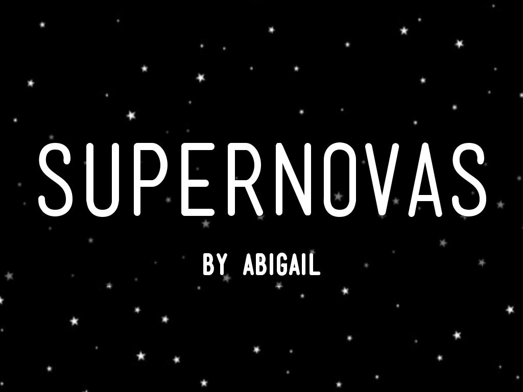 Supernovas 
