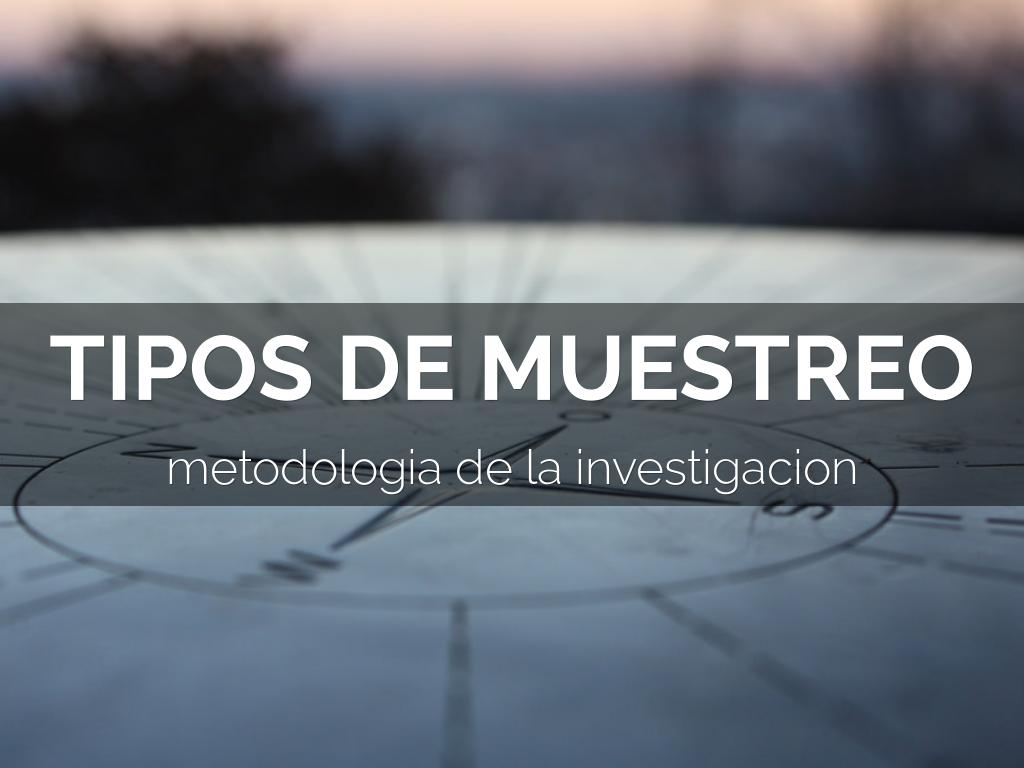 TIPOS DE MUESTREO