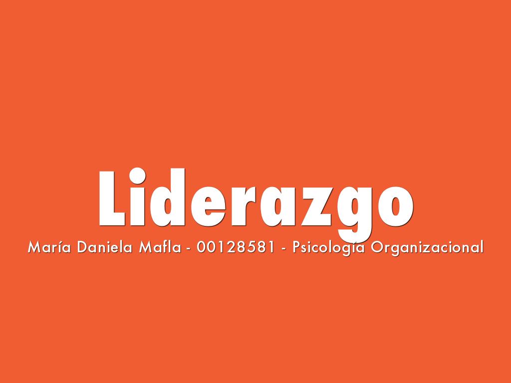 Liderazgo