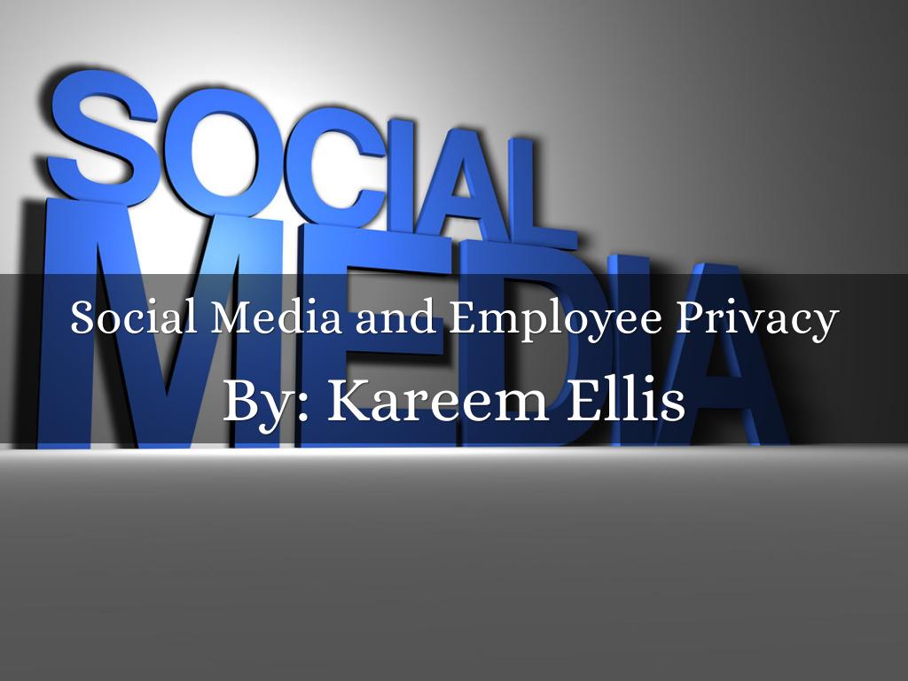 Social Media and Privacy