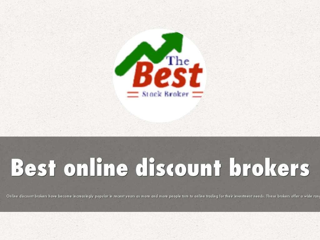 Best online discount brokers