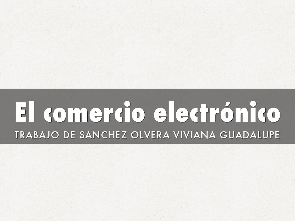 El comercio electrónico